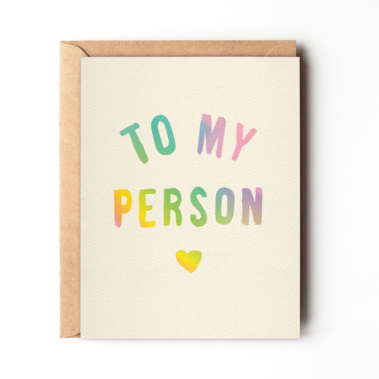 To My Person - Colorful Valentine's Day card