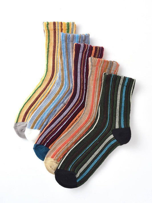 Rufia - Bohemian Colorblock Striped Socks