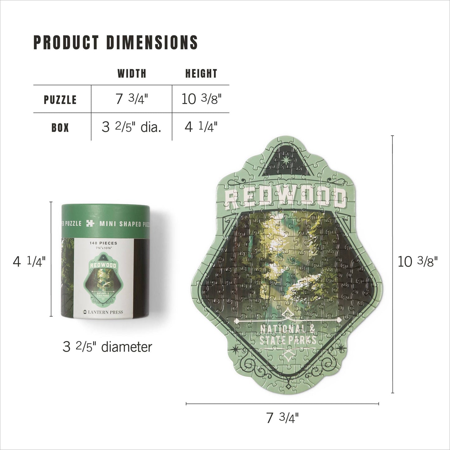Redwood  - Mini Puzzle, Protect Our National Parks