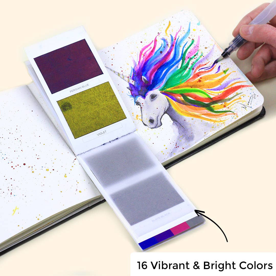 Original Colorsheets - 16 Handmade Watercolors