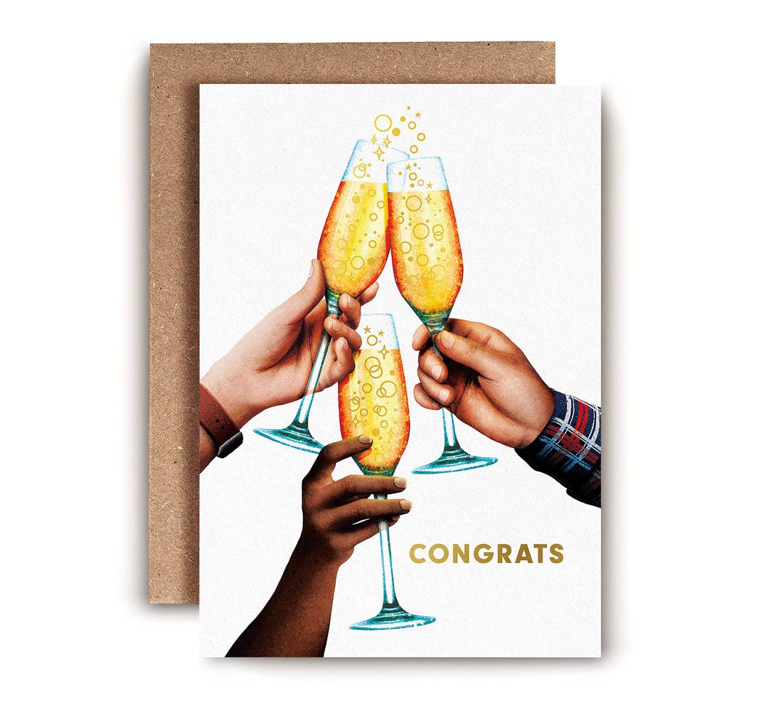 Congrats | Champagne | Congrats Card | Congratulations