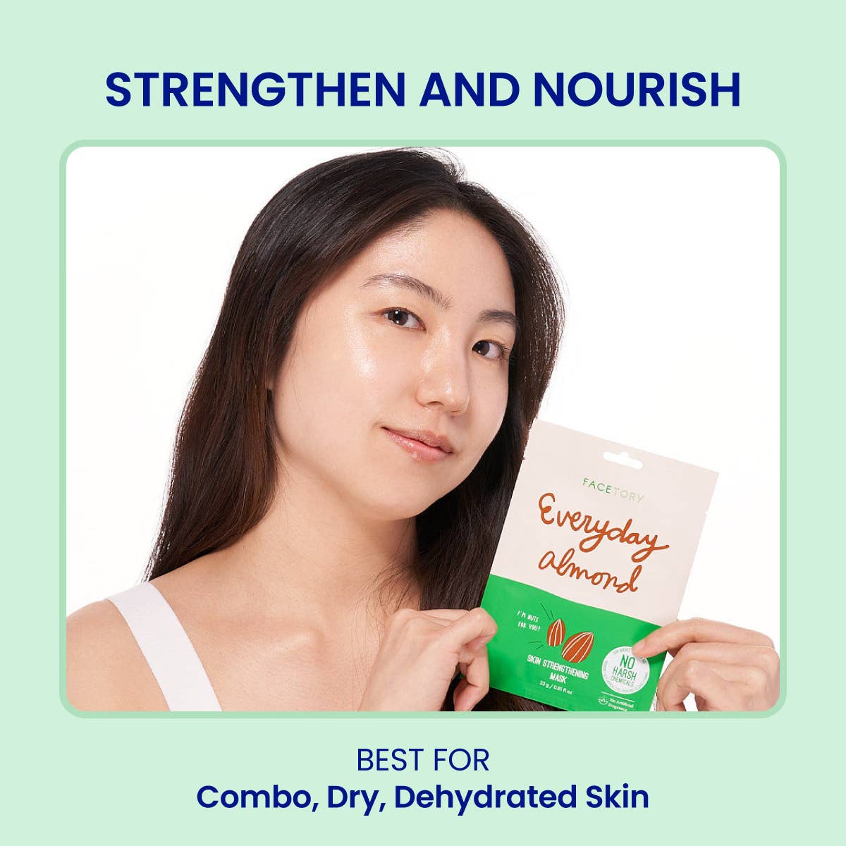 Almond-Face Mask - K-Beauty - Strengthening - Everyday