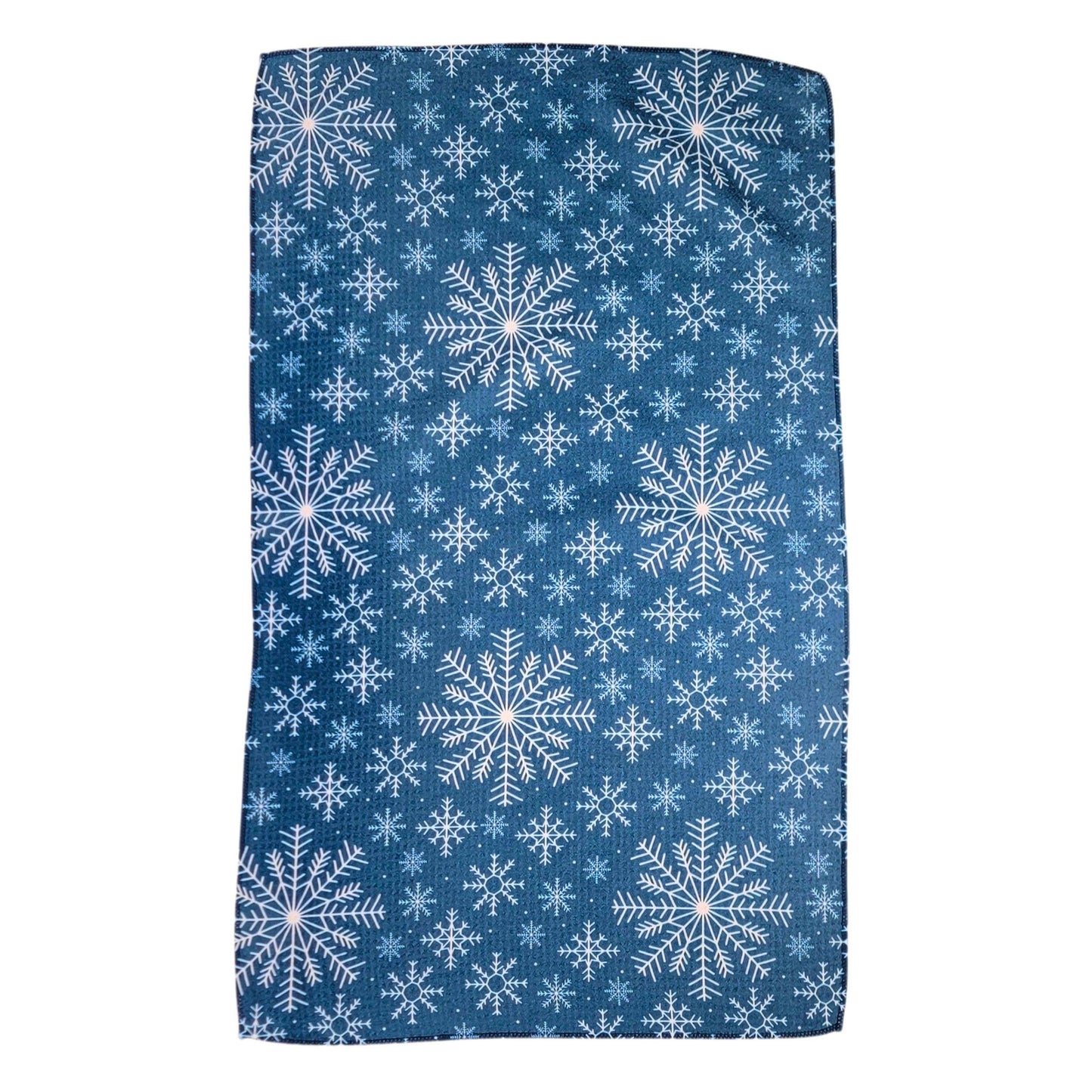 Winter Snowflake Waffle Kitchen Tea Towels