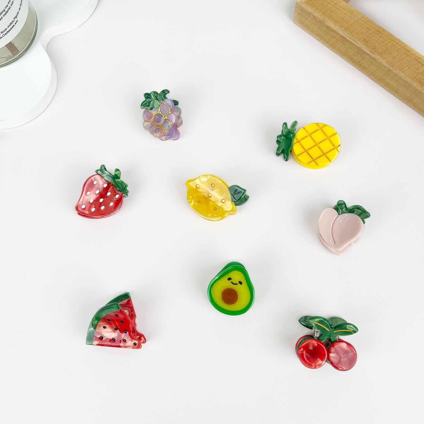 1.25" Mini cute fruit hair claw clip