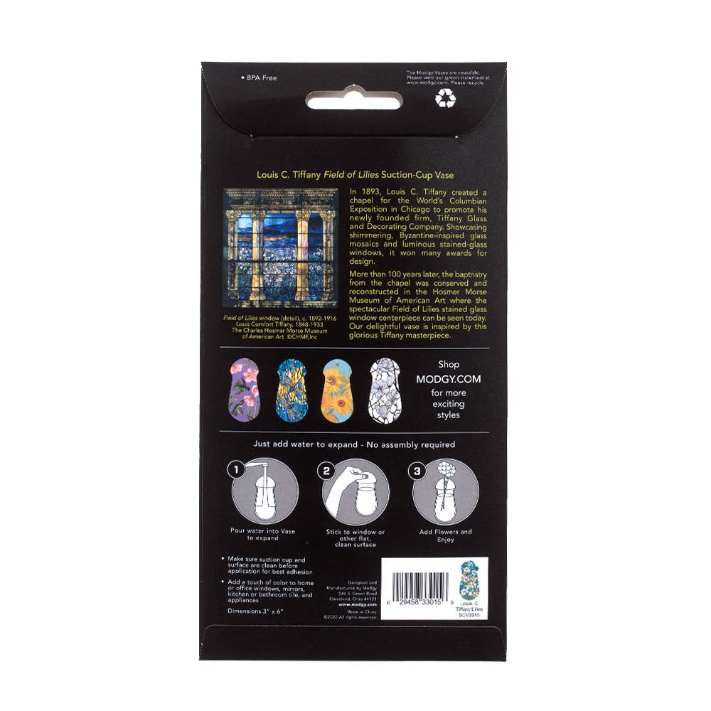 Louis C. Tiffany Field of Lilies Suction Cup Vase