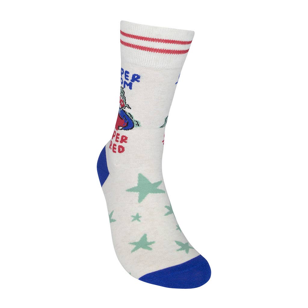 Super Mom. Super Tired Socks