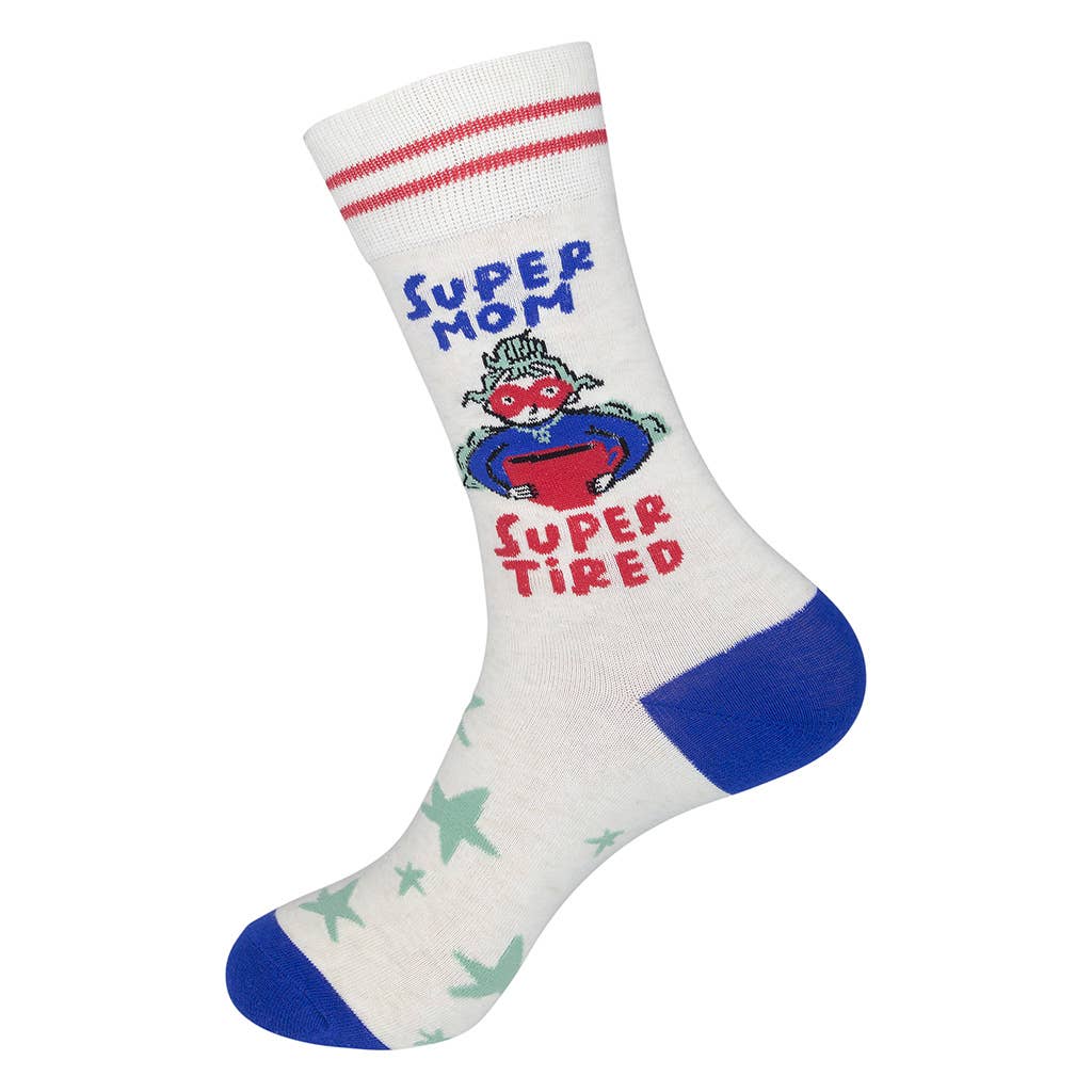 Super Mom. Super Tired Socks