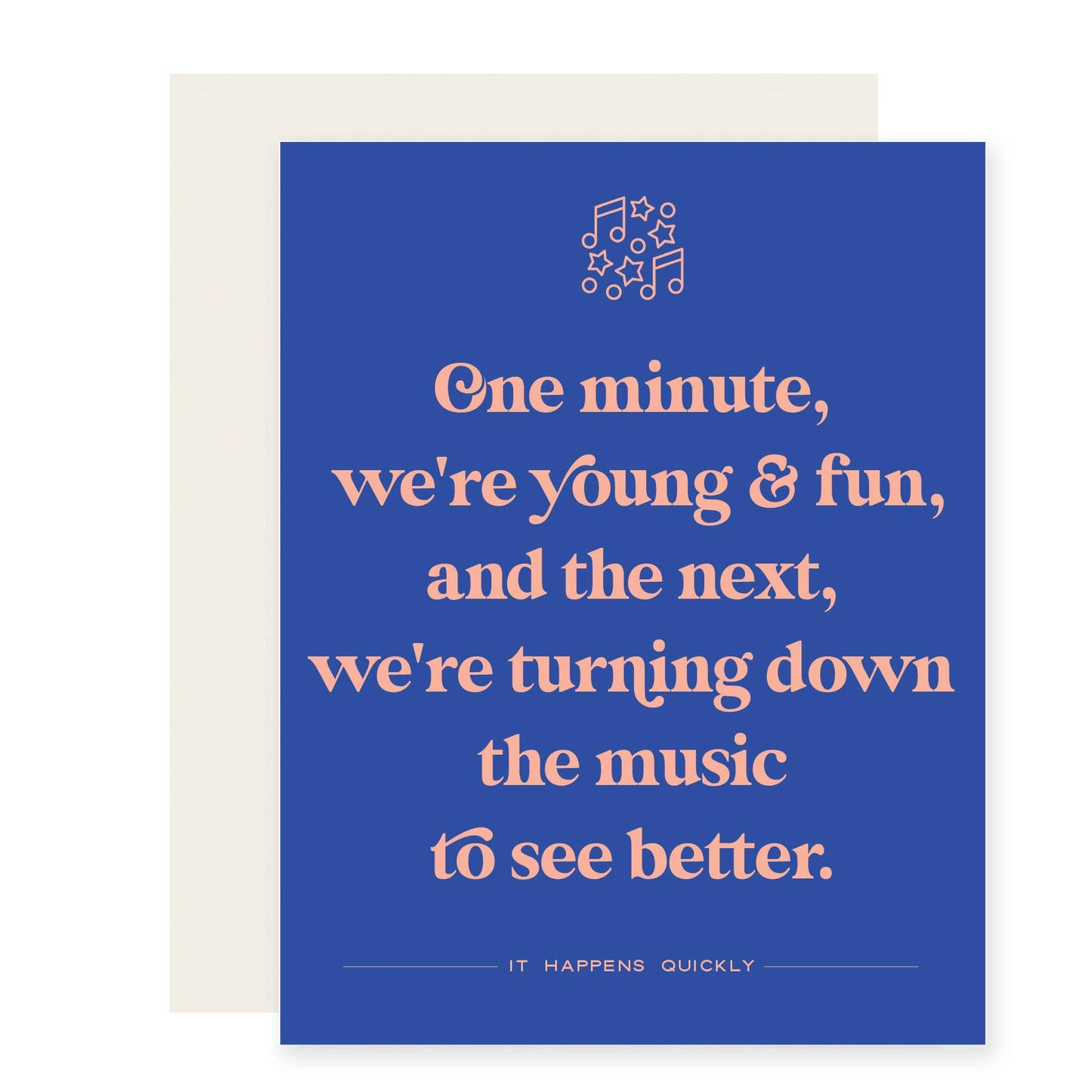 Turn Down To See | Funny Aging Adulting Card