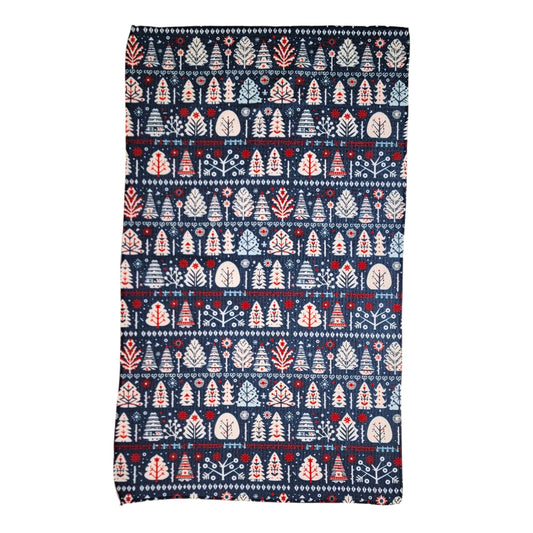 Nordic Sweater Pattern - Christmas Decor Waffle Tea Towels