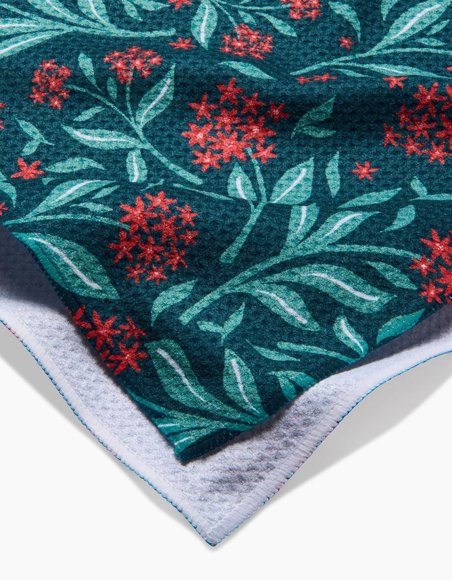 Holiday Blooms Tea Towel