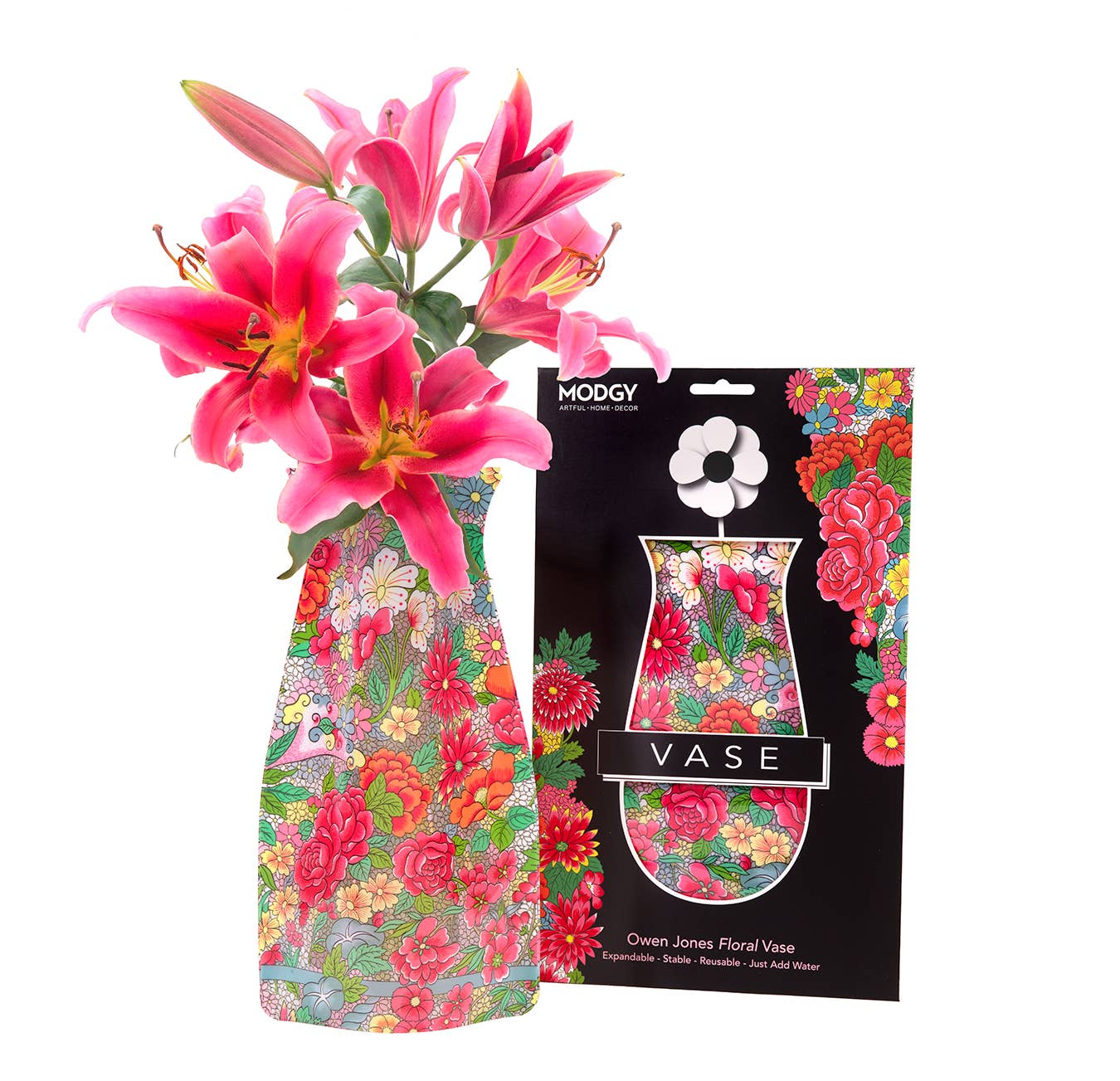 Owen Jones Floral Expandable Vase