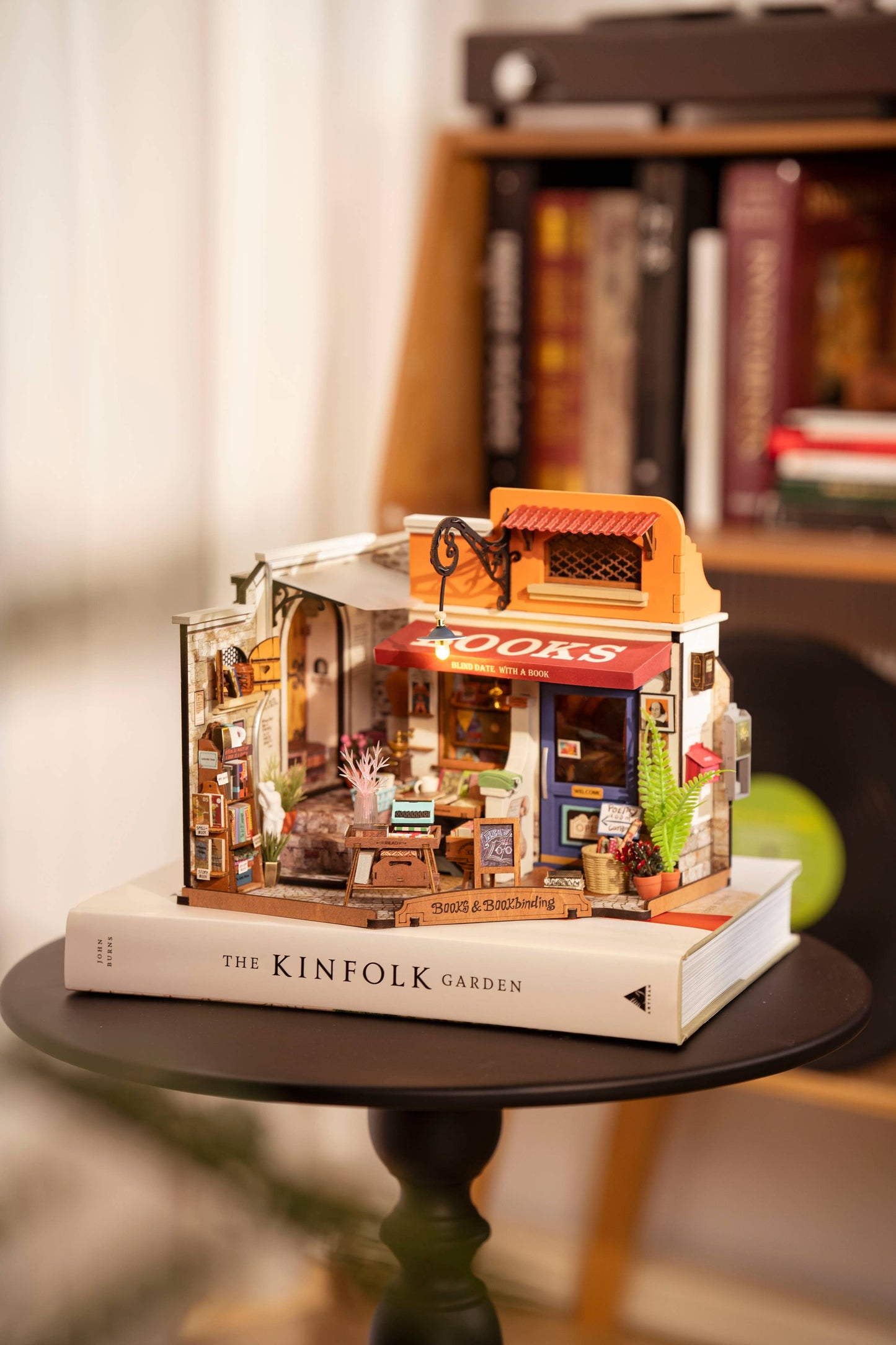 Corner Bookstore- DIY Miniature House Kit