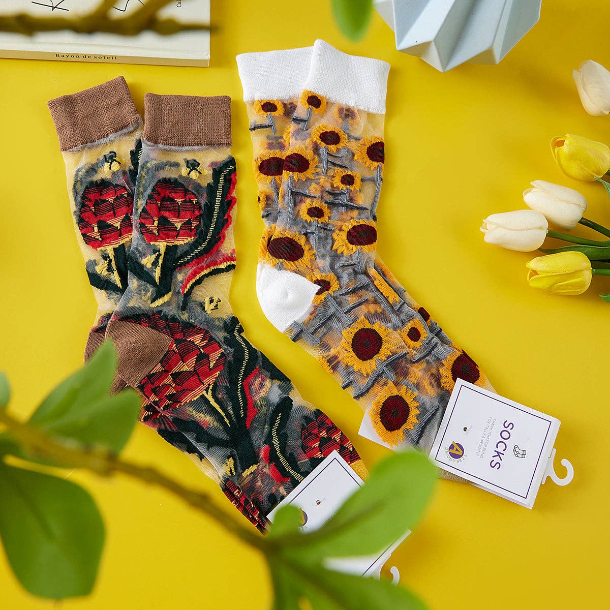 Rufia - Floral Pattern Summer Socks