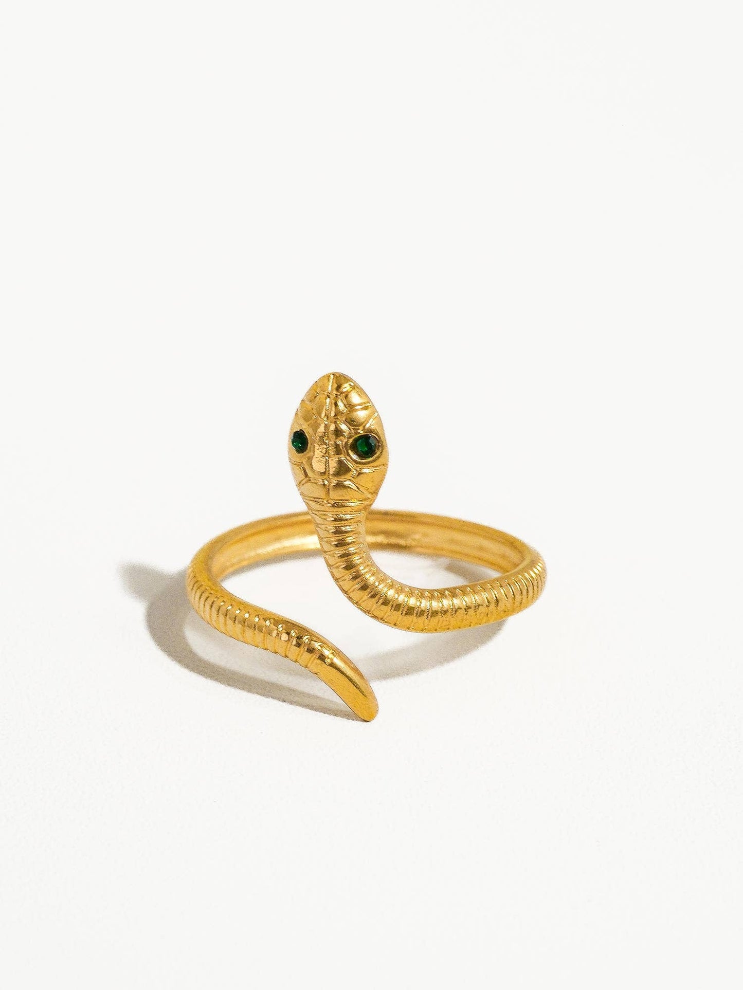 Echidna Non-Tarnish Adjustable Serpent Ring
