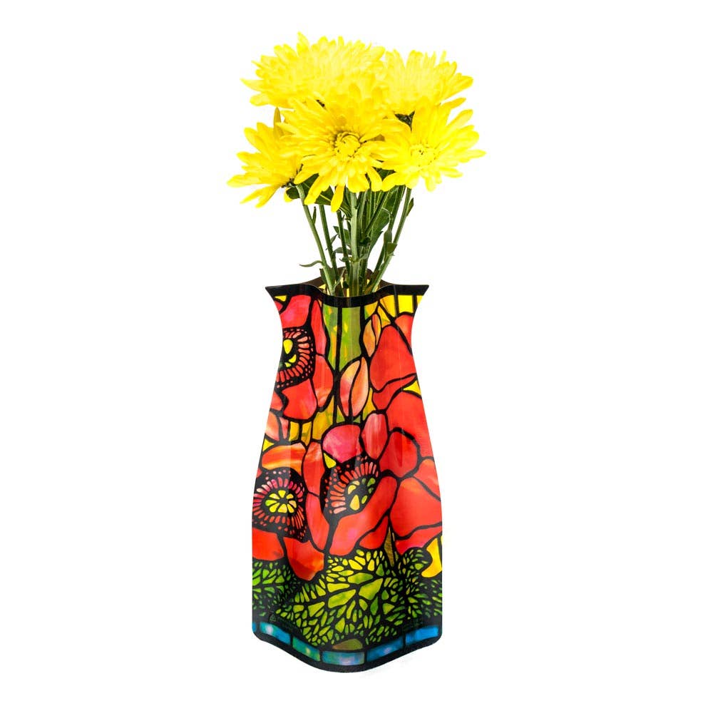 Modgy Expandable Vase - Louis C. Tiffany Poppies