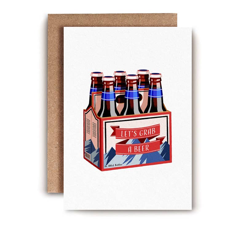 Let’s Grab a Beer Card | Thinking of You | Greeting Card