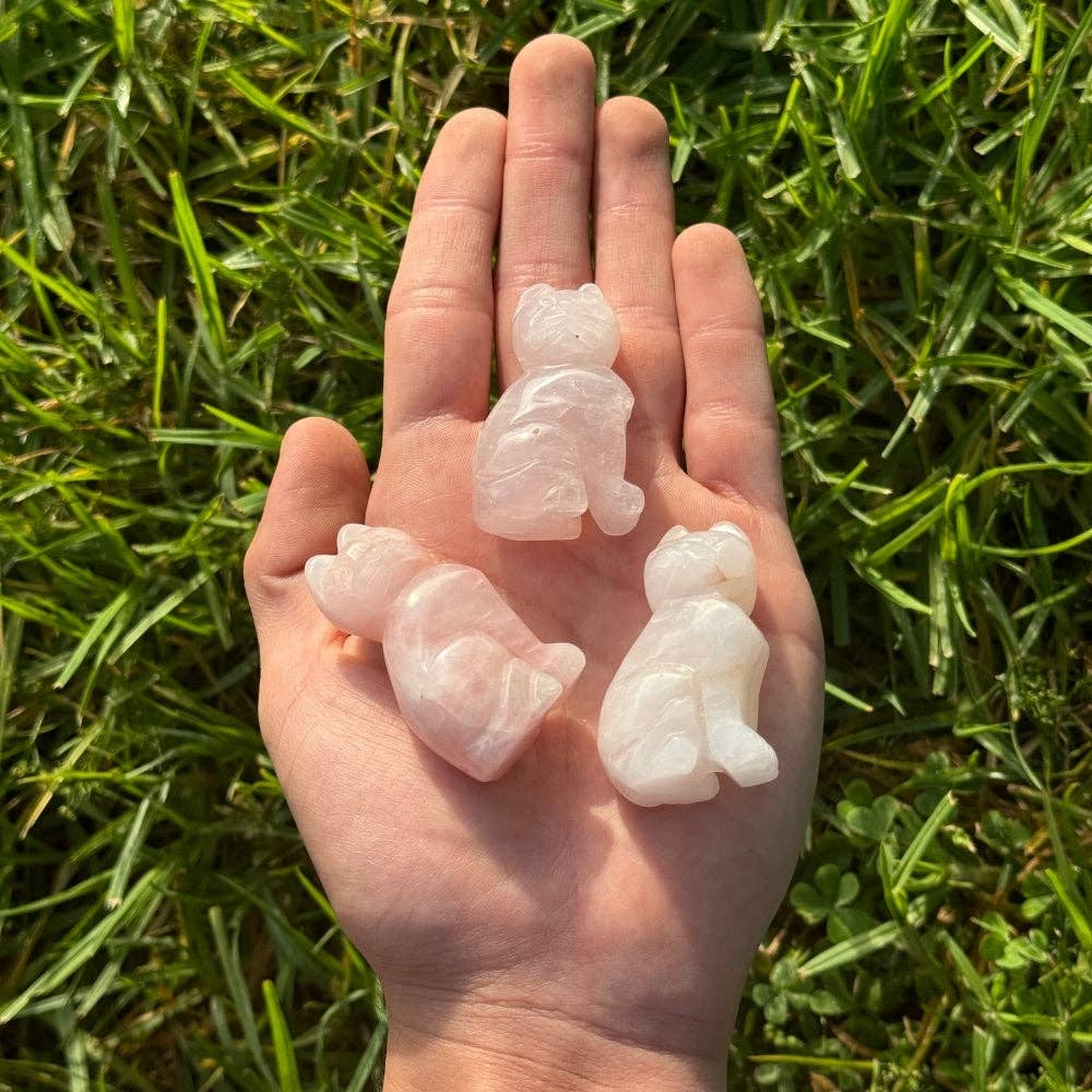 Crystal Cat - Rose Quartz