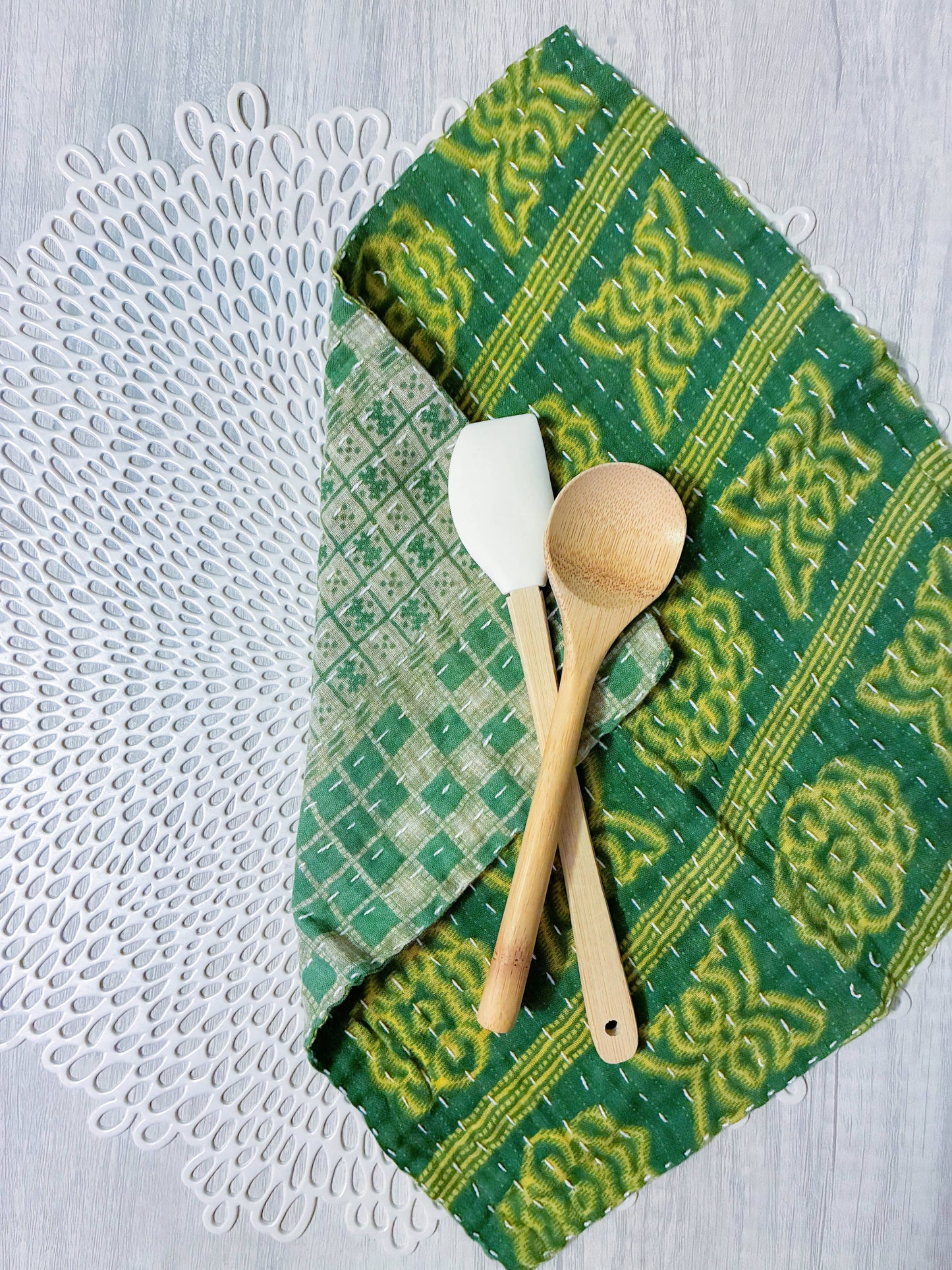 Kantha Dish Cloth | Christmas