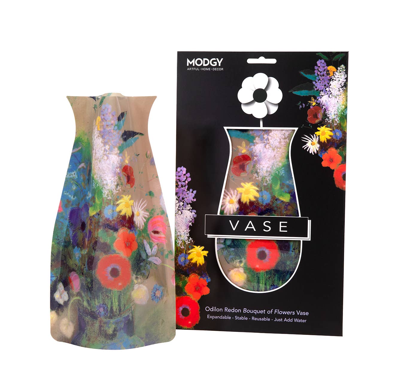 Odilon Redon Bouquet of Flowers Expandable Vase