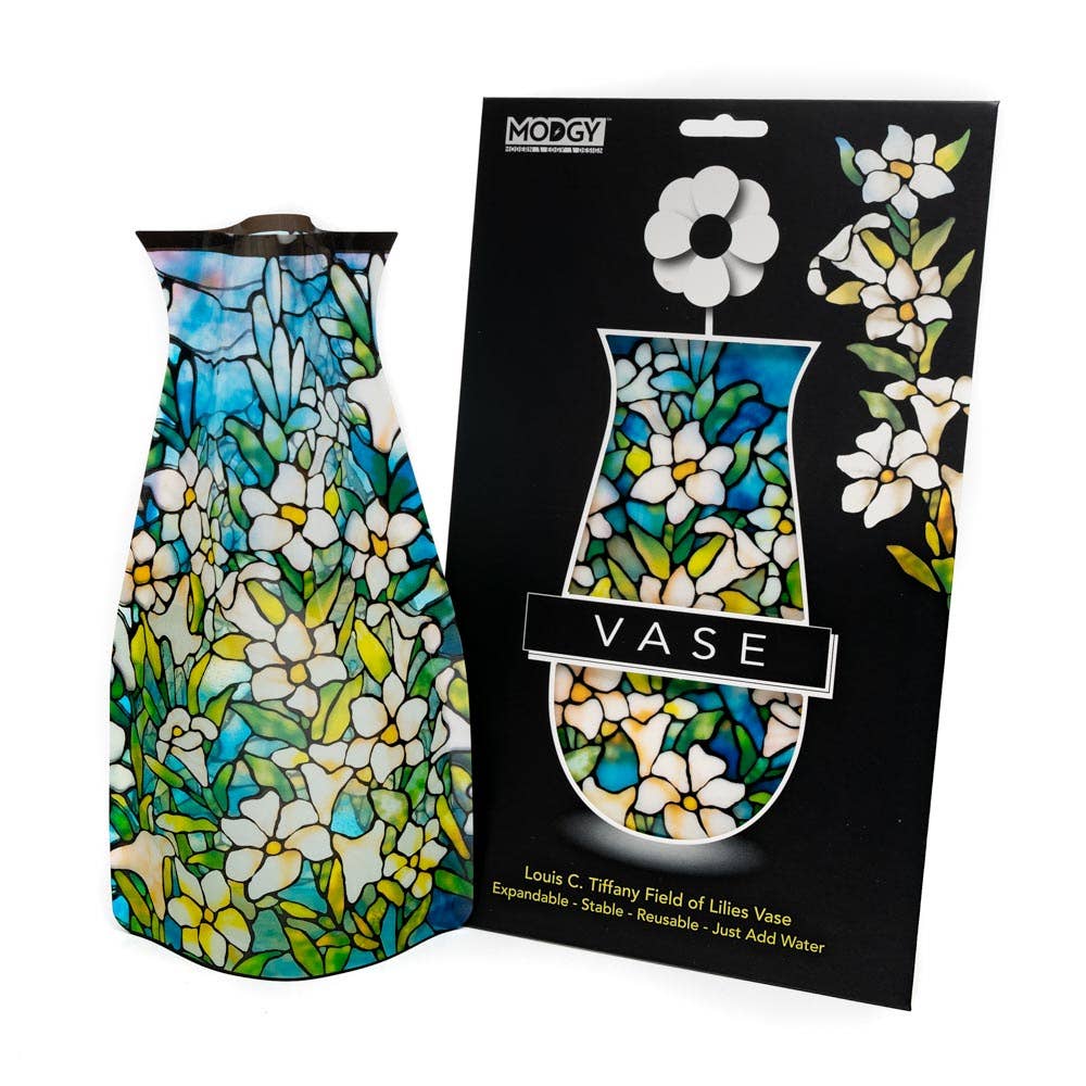 Modgy Expandable Vase - Louis C. Tiffany Field of Lilies