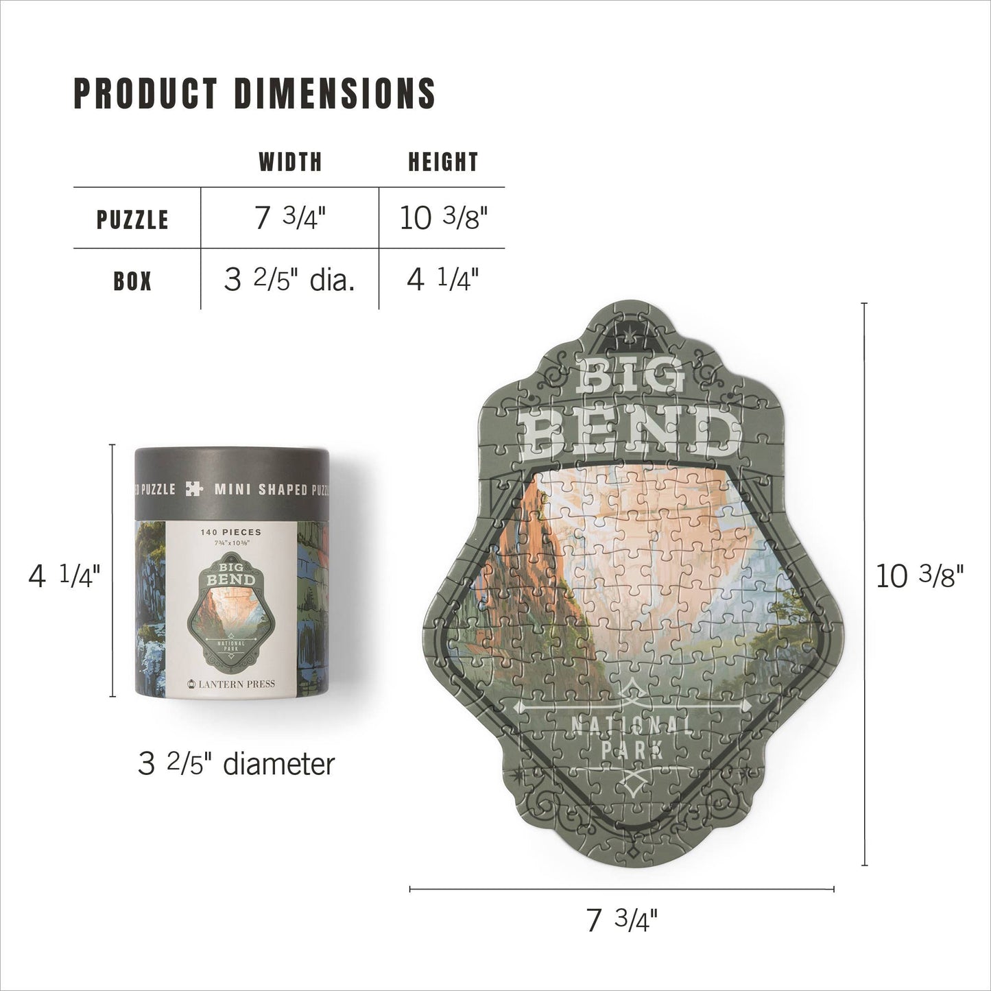 Big Bend - Mini Puzzle, Protect Our National Parks