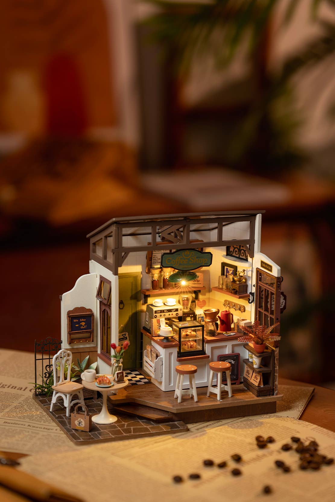 Slow Life Café- DIY Miniature House Kit