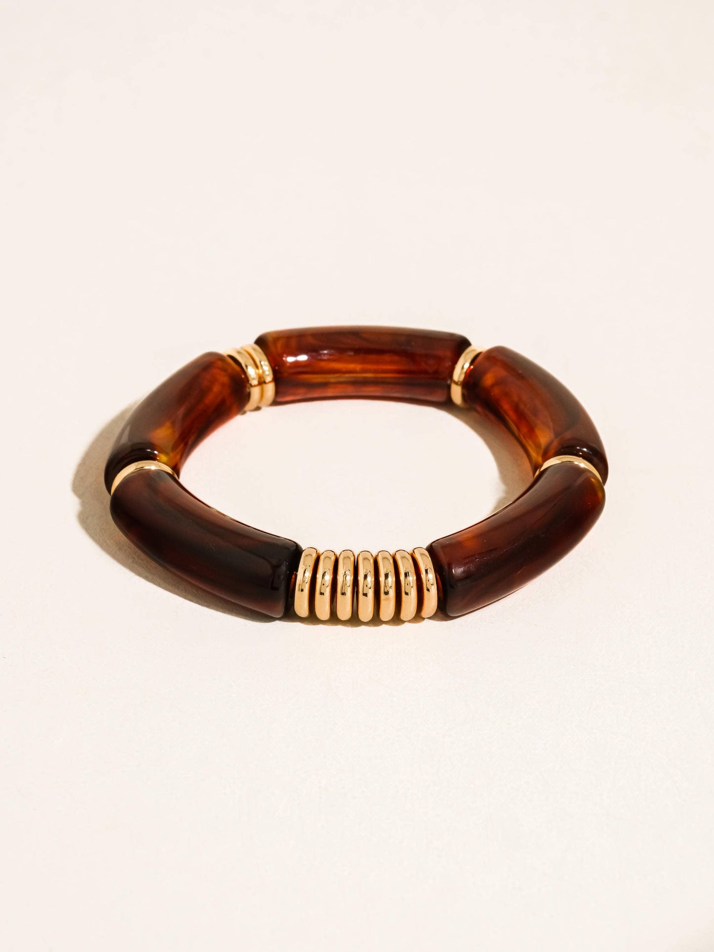Cove 18K Gold Non-Tarnish Chunky Resin Bangle