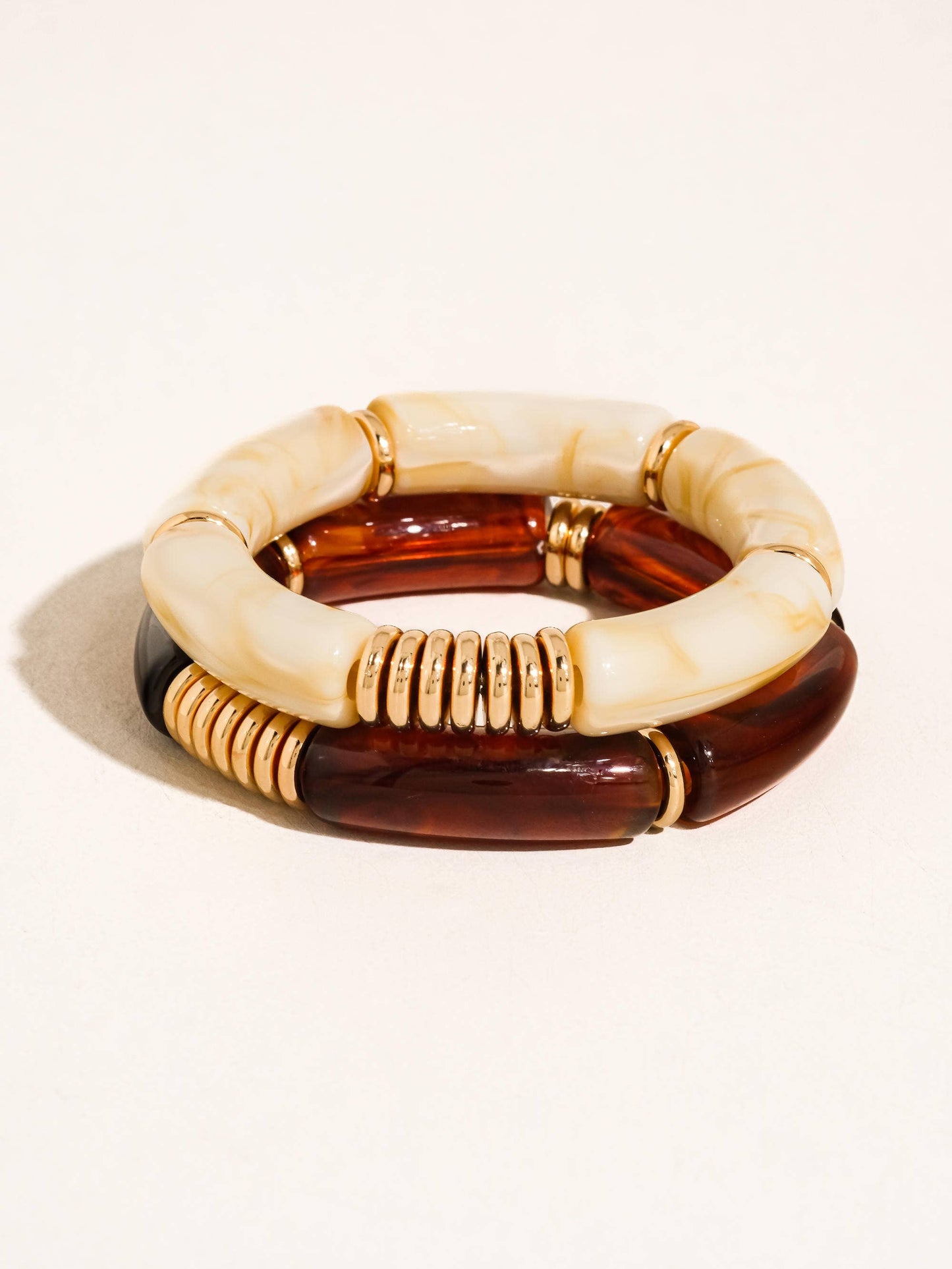 Cove 18K Gold Non-Tarnish Chunky Resin Bangle