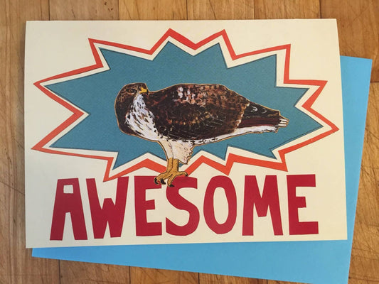 Awsome Hawk Greeting Card