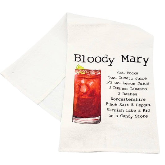Bloody Mary Cocktail Bar Towel - Driftless Tea Towels
