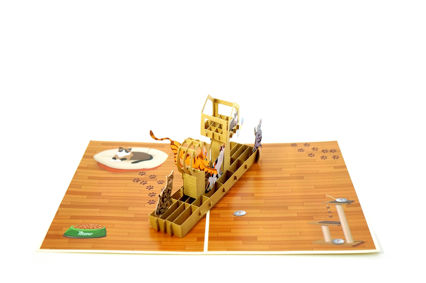 Cats 3D Card
