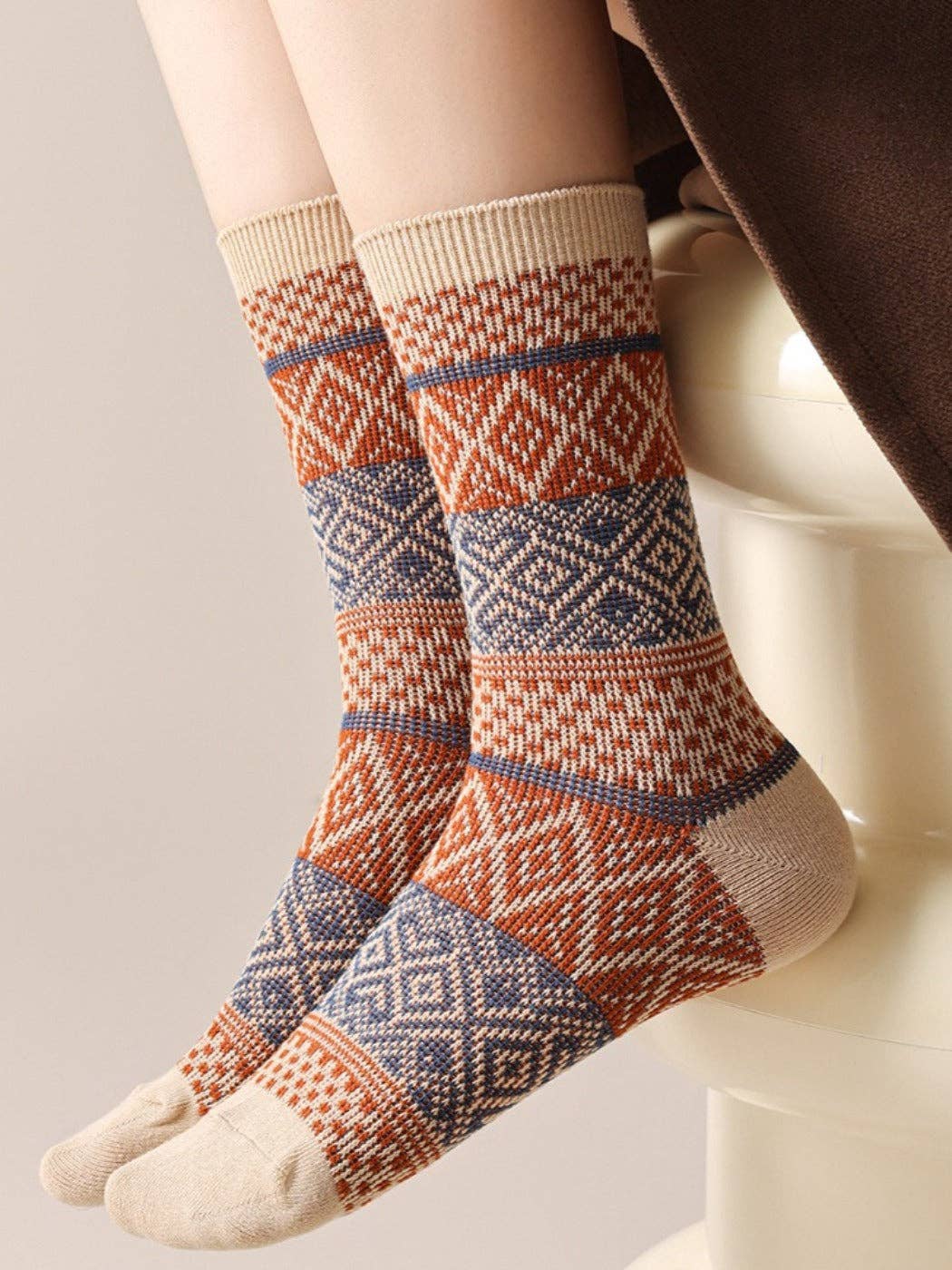 Rufia - Nordic Style Winter Mid-Calf Socks