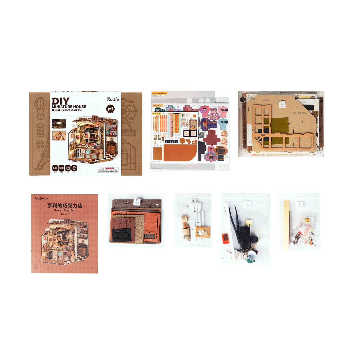 Henry's Chocolate- DIY Miniature House Kit