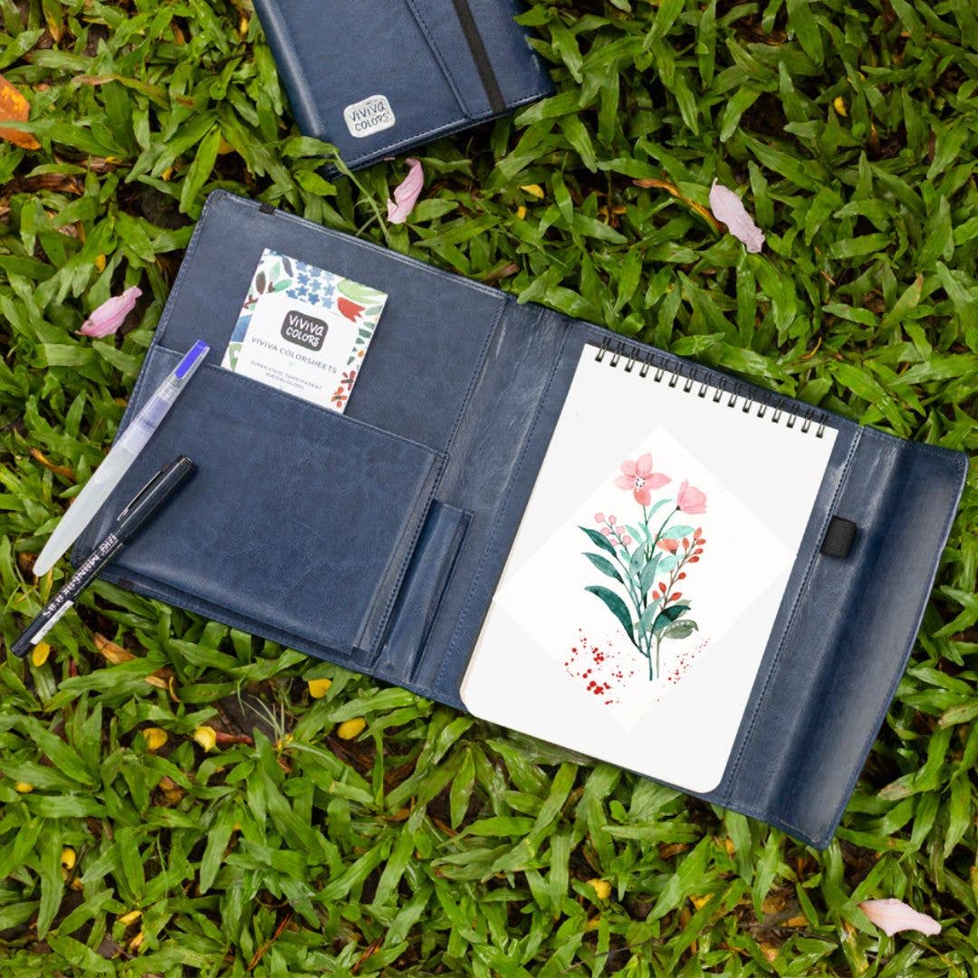 A5 Travel Paint Kit - Vegan Leather| Handcrafted| Portable