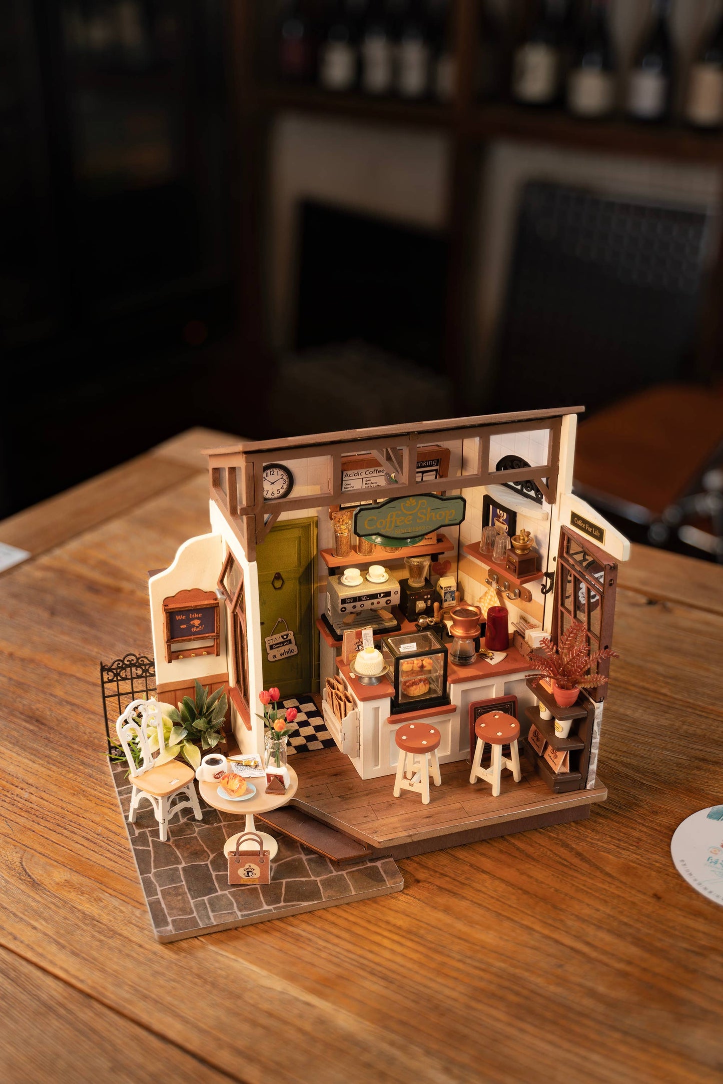 Slow Life Café- DIY Miniature House Kit