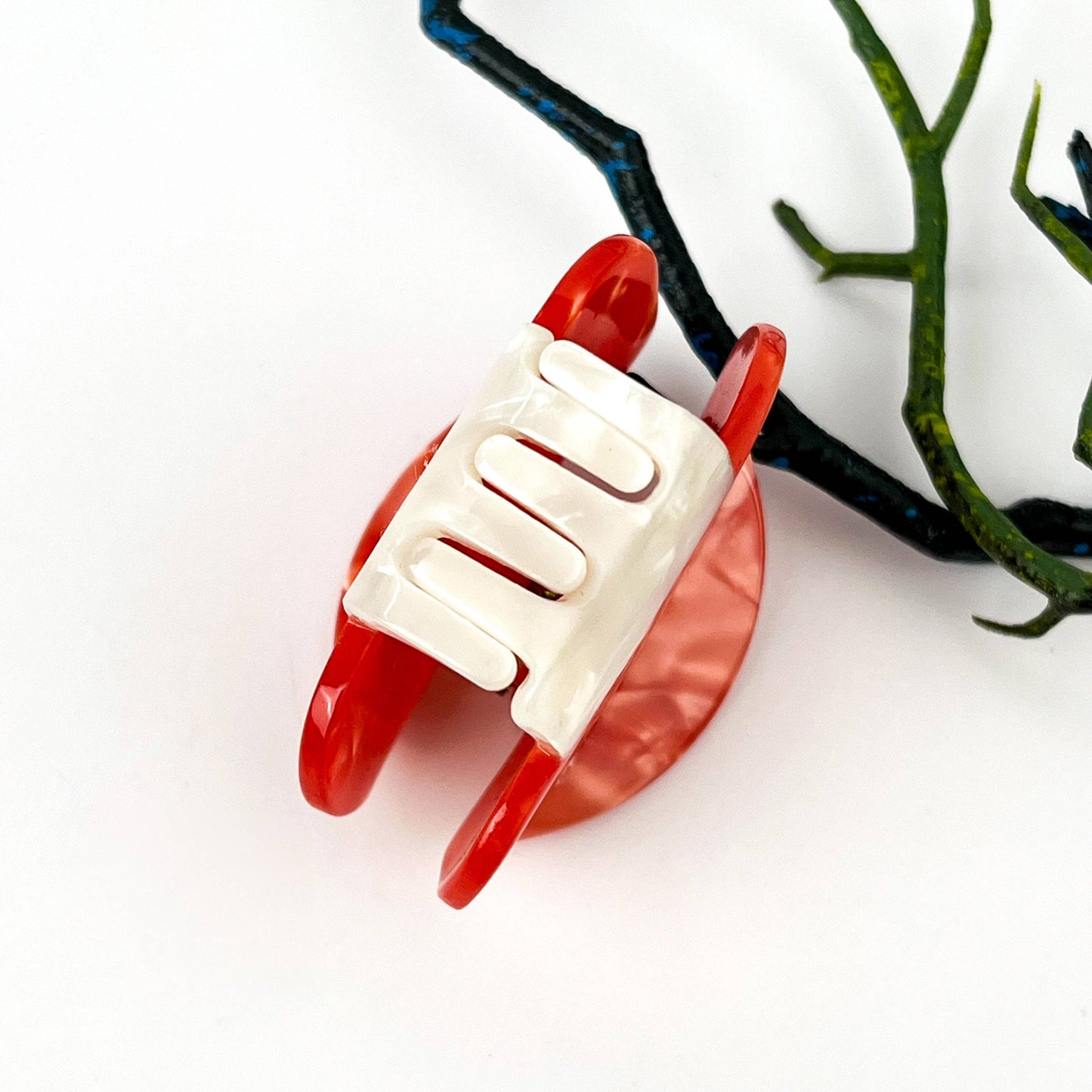 Mushroom Plant Acetate Hair Claw Clip