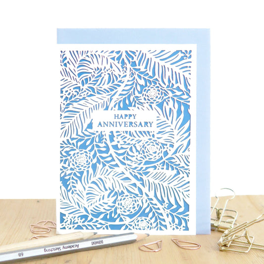 Happy Anniversary Floral Card