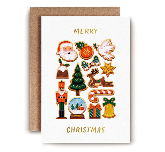 Festive Biscuits Card | Christmas Card | Seasonal Card