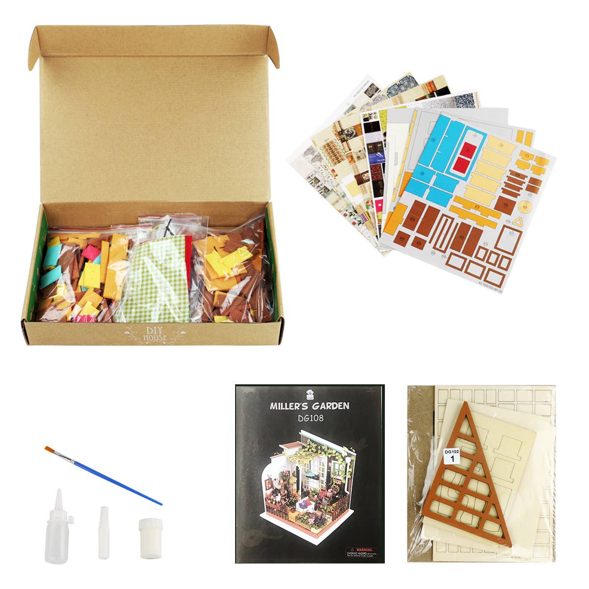 Miller's Garden- DIY Miniature House Kit
