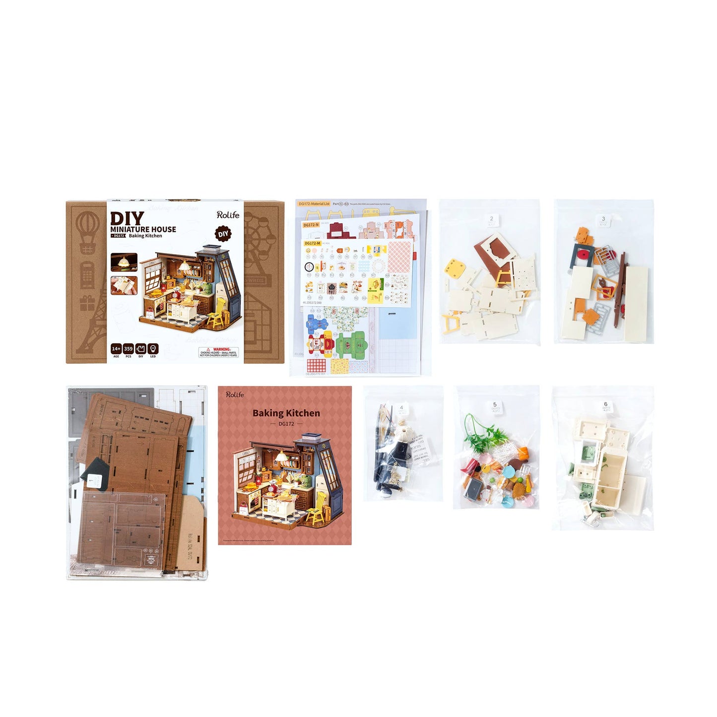 Baking Kitchen- DIY Miniature House Kit