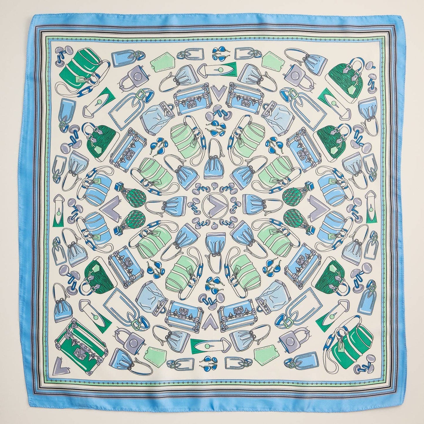 Chic Fashion-Inspired Square Silk Texture Scarf