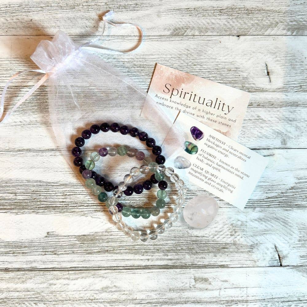 Intentions Bracelet Set - 8mm Spirituality