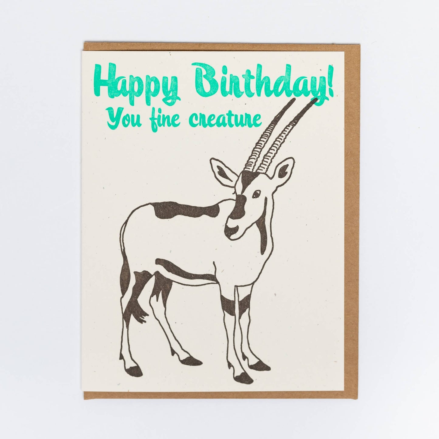 Antelope Birthday Greeting Card