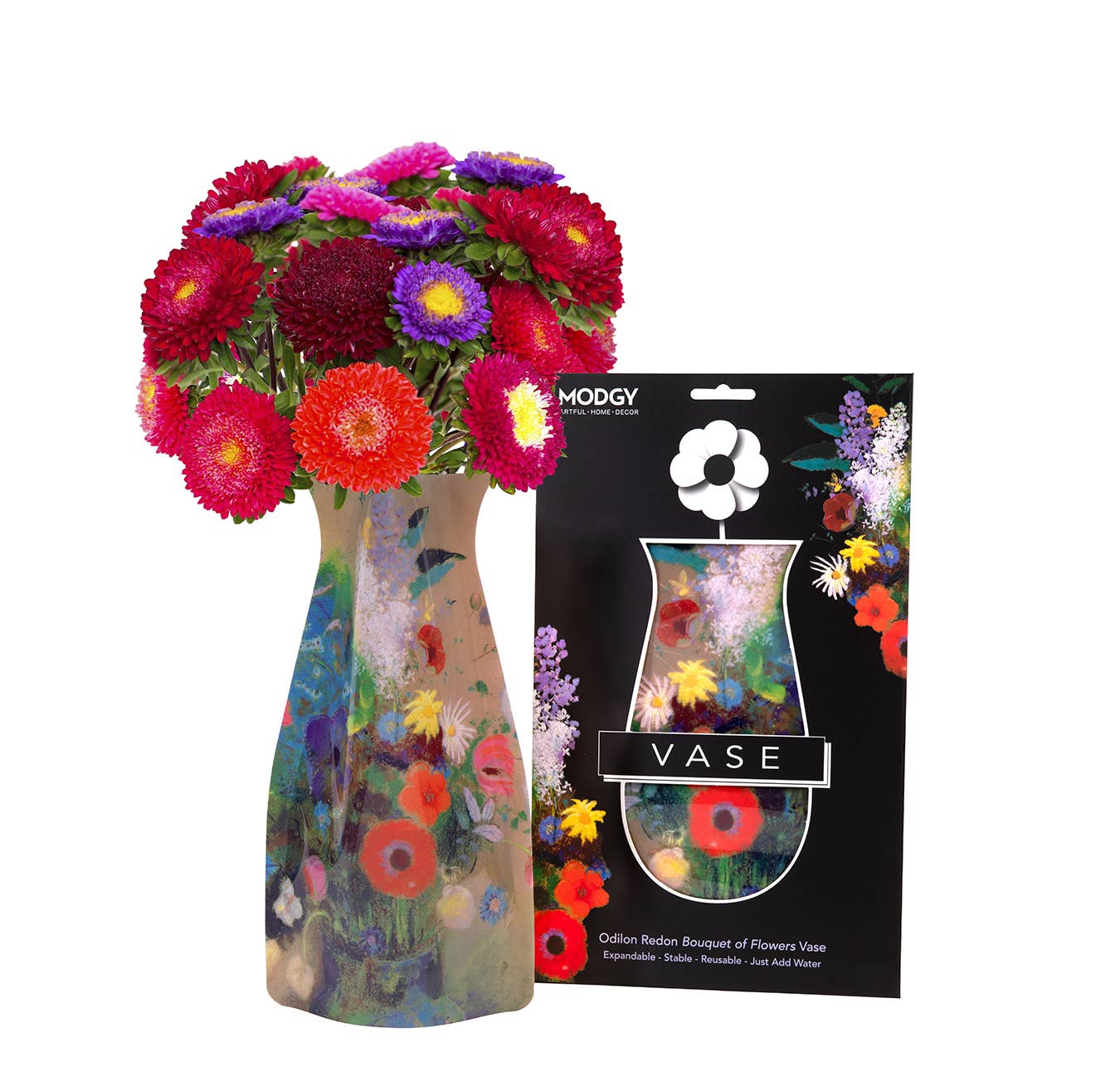 Odilon Redon Bouquet of Flowers Expandable Vase