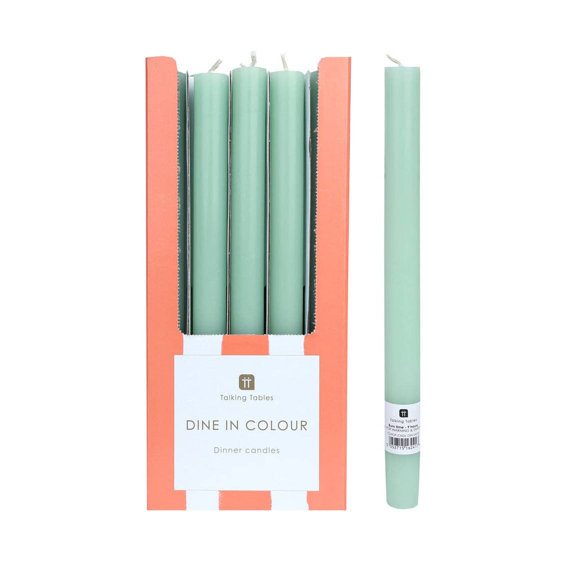 Sage Green Dinner Candles