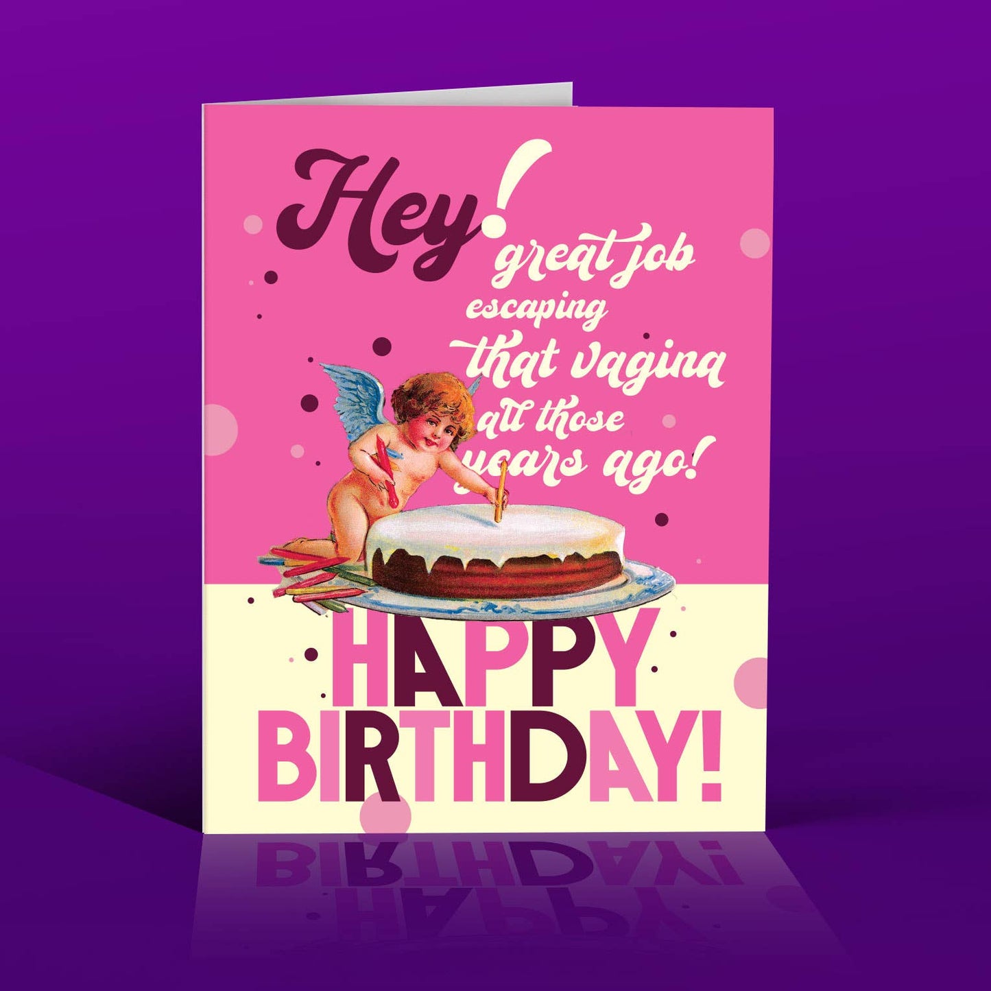 ESCAPE the VAGINA! birthday card