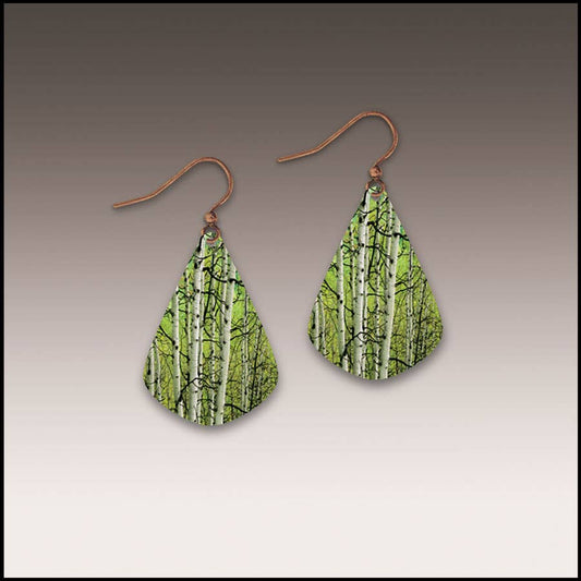 Aspen Grove Nature Photography Short Drop Handmade Earrings