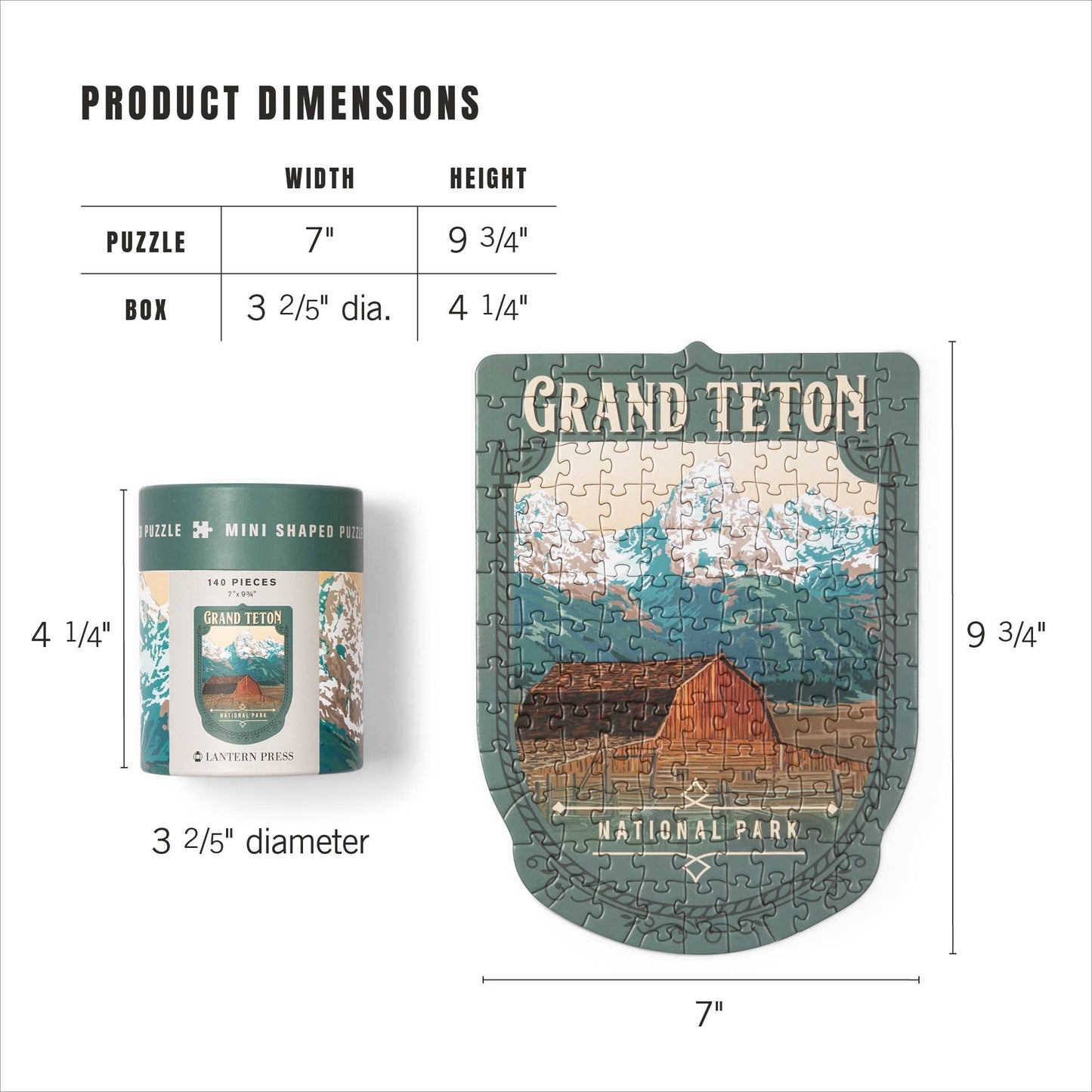 Grand Teton - Mini Puzzle, Protect Our National Parks