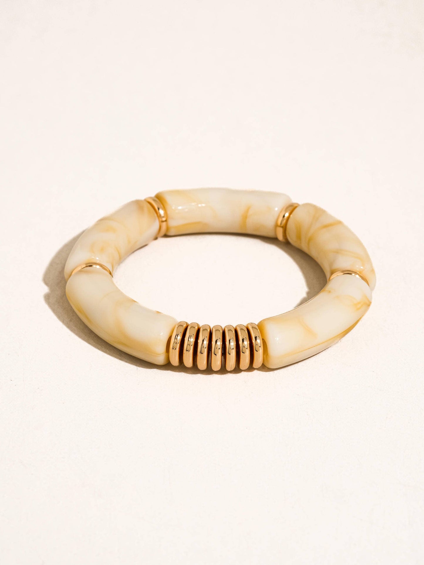 Cove 18K Gold Non-Tarnish Chunky Resin Bangle