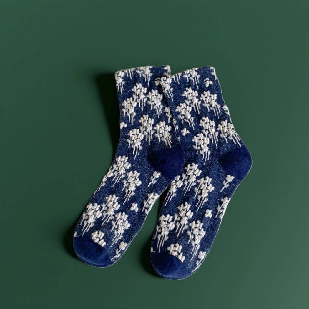 Rufia - Vintage Oil Painting Floral Socks
